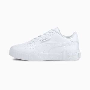 Puma Cali Lakkbőr Lány Tornacipő Fehér | HU17828