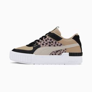 Puma Cali Sport Cats Női Tornacipő Khaki Fehér | HU84152