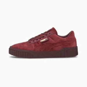 Puma Cali Velour Női Tornacipő Piros Arany | HU61700