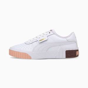 Puma Cali Youth Lány Tornacipő Fehér Piros | HU35346