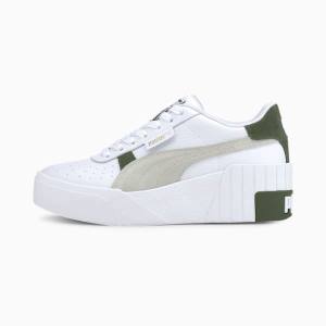 Puma Cali Éktalpú Mix Női Tornacipő Fehér Zöld | HU00608