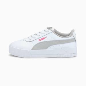 Puma Carina L Lány Tornacipő Fehér Szürke | HU47158