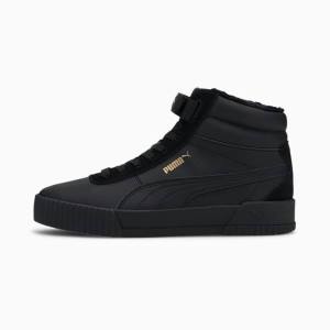 Puma Carina Mid Winterised Női Tornacipő Fekete | HU02104