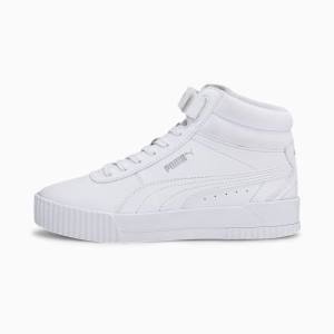 Puma Carina Mid Youth Lány Tornacipő Fehér | HU24558