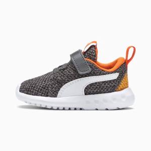 Puma Carson 2 Bold Knit Fiú Tornacipő Szürke Fehér | HU99210