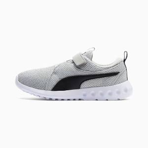 Puma Carson 2 Bold Knit V Lány Tornacipő Szürke Fekete | HU04598