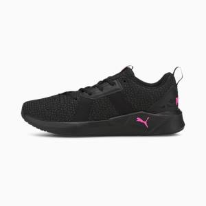 Puma Chroma Knit Női Edzőcipő Fekete Szürke Rózsaszín | HU59629