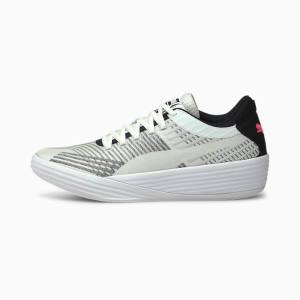 Puma Clyde All-Pro Férfi Kosárlabda Cipő Fehér Fekete | HU75968