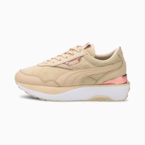 Puma Cruise Rider 66 Női Tornacipő Bézs Fehér | HU01465