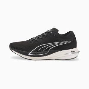 Puma Deviate NITRO Női Futócipő Fekete Fehér | HU87808