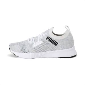 Puma Flyer Runner Engineered Knit Férfi Futócipő Fehér Barna Fekete | HU68841