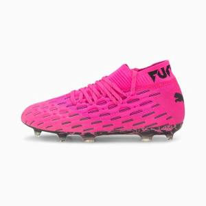 Puma Future 6.1 NETFIT FG/AG Youth Fiú Focicipő Rózsaszín Fekete | HU64140