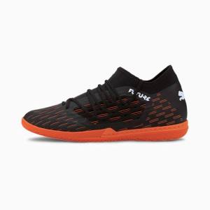 Puma Future 6.3 NETFIT IT Férfi Focicipő Fekete Fehér Narancssárga | HU59888