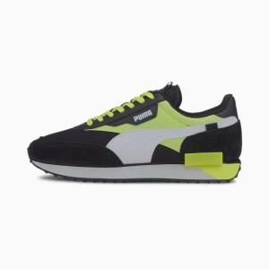 Puma Future Rider Neon Play Férfi Tornacipő Fekete Sárga | HU38395