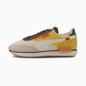 Puma Future Rider New Tones Női Tornacipő Fehér Sárga | HU99793