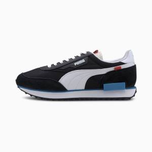 Puma Future Rider Play On Női Tornacipő Fekete Fehér Kék | HU70190