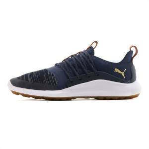 Puma IGNITE NXT SOLELACE Férfi Golf Cipő Sötétkék Arany | HU27255