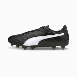 Puma King Pro 21 FG Férfi Focicipő Fekete Fehér | HU66694