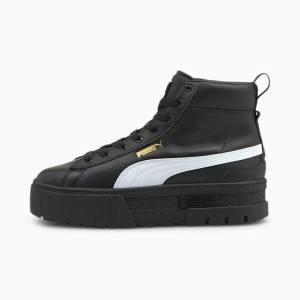 Puma Mayze Mid Női Tornacipő Fekete Fehér | HU54662