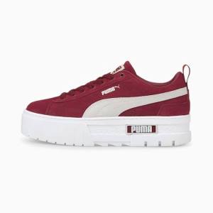 Puma Mayze Női Tornacipő Sötétpiros | HU29269