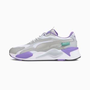 Puma Mercedes RS-Cube Férfi Motorsport Cipő Titán Fehér Lila | HU65506