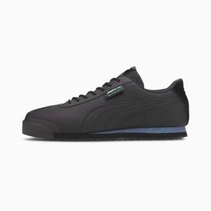 Puma Mercedes Roma Férfi Motorsport Cipő Fekete Zöld | HU96994