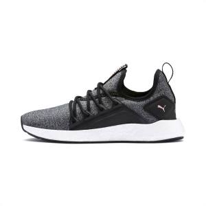 Puma NRGY Neko Knit Női Futócipő Fekete Rózsaszín | HU54182