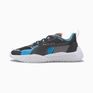 Puma Octn LoFi DNA Férfi Motorsport Cipő Fekete Fehér Kék | HU62062