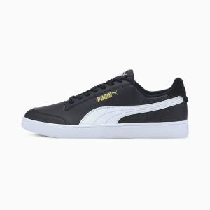 Puma PUMA Shuffle Férfi Tornacipő Fekete Fehér Arany | HU41048