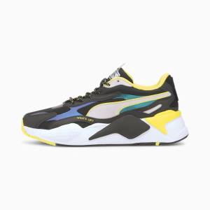 Puma PUMA x EMOJI RS-X3 Youth Lány Tornacipő Fekete Fehér | HU42187