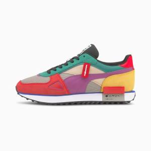 Puma PUMA x THE HUNDREDS Future Rider Férfi Tornacipő Piros Fehér | HU04805