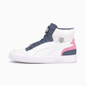 Puma PUMA x VON DUTCH Ralph Sampson Mid Női Tornacipő Fehér Kék | HU35674