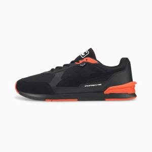 Puma Porsche Legacy Low Racer Férfi Motorsport Cipő Fekete | HU78148