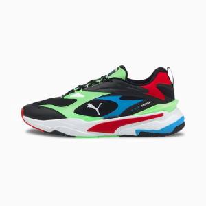 Puma RS-Fast Férfi Tornacipő Fekete Zöld Piros | HU27748