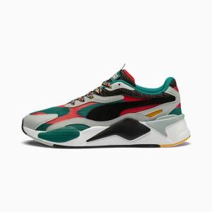 Puma RS-X3 Afrobeat Mix Férfi Tornacipő Zöld Fekete | HU77216