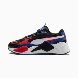 Puma RS-X3 Bright L Youth Fiú Tornacipő Fekete Piros Kék | HU17748