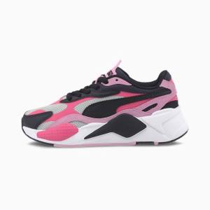 Puma RS-X3 Bright Youth Fiú Tornacipő Rózsaszín Fekete | HU38560