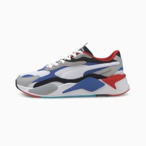 Puma RS-X Puzzle Férfi Tornacipő Fehér Kék | HU33252