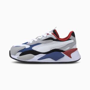 Puma RS-X Puzzle Lány Tornacipő Fehér Kék | HU80369