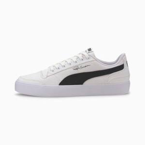 Puma Ralph Sampson Vulcanised Vászon Férfi Tornacipő Fehér Fekete Fehér | HU26386