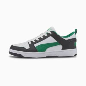 Puma Rebound Lay Up Lo SL Női Tornacipő Fehér Zöld Fekete | HU62686