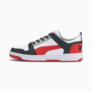 Puma Rebound Lay Up Lo SL Női Tornacipő Fehér Piros Fekete Lila | HU69541