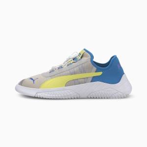 Puma Replicat-X 1.8 Pirelli Férfi Motorsport Cipő Szürke Zöld Kék | HU89988