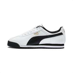 Puma Roma Basic Férfi Tornacipő Fehér Fekete | HU33949