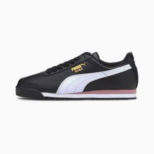 Puma Roma Basic+ Férfi Tornacipő Fekete Fehér Fekete | HU17301