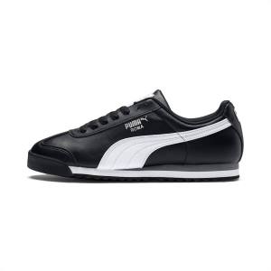 Puma Roma Basic Férfi Tornacipő Fekete Fehér Titán | HU26524