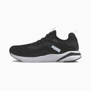 Puma SOFTRIDE Rift Knit Férfi Futócipő Fekete Fehér | HU31780