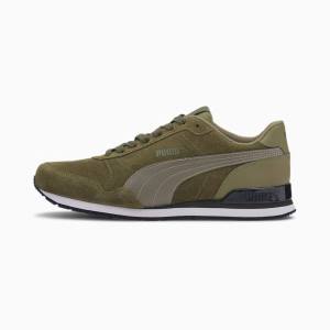 Puma ST Runner Férfi Tornacipő Olivazöld Sötétkék | HU97910