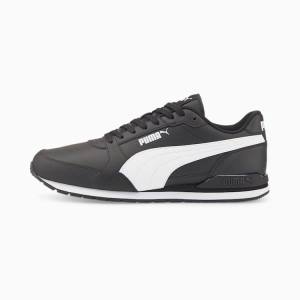 Puma ST Runner v3 L Férfi Tornacipő Fekete Fehér | HU36439