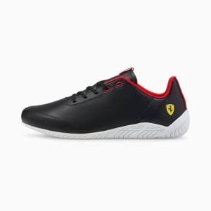 Puma Scuderia Ferrari Ridge Cat Férfi Motorsport Cipő Fekete Fehér | HU23544